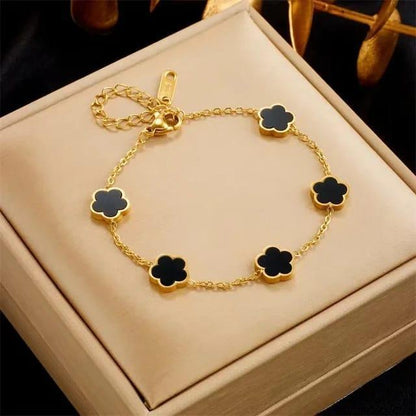 Clover Bracelet Black