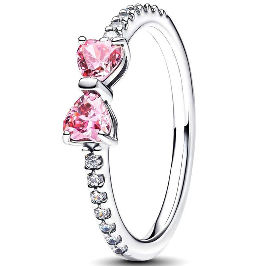 Diva Pink Bow Ring