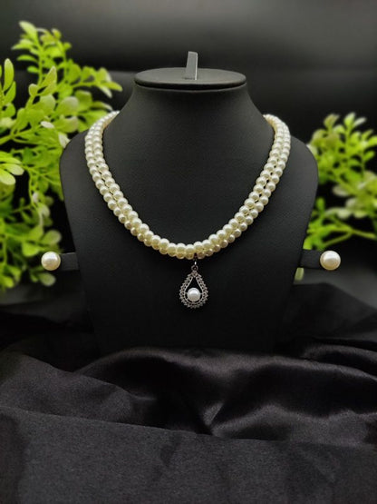 Diva Exquisite Pearl Necklace Set